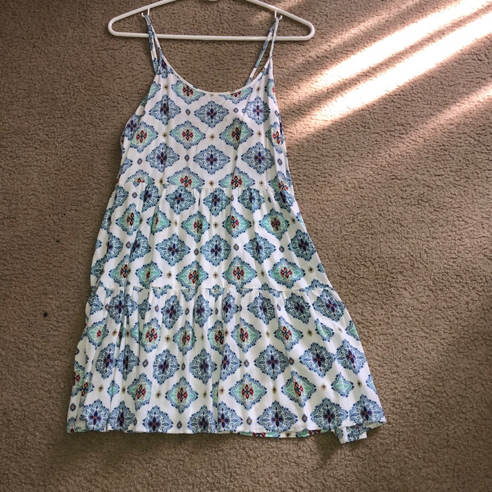 Blue and White Summer Dress